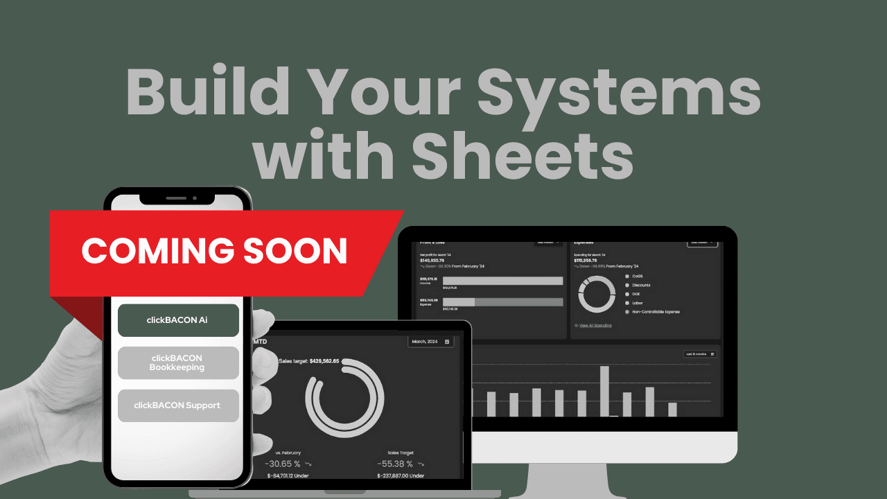Build your Systems with Sheets coming soon